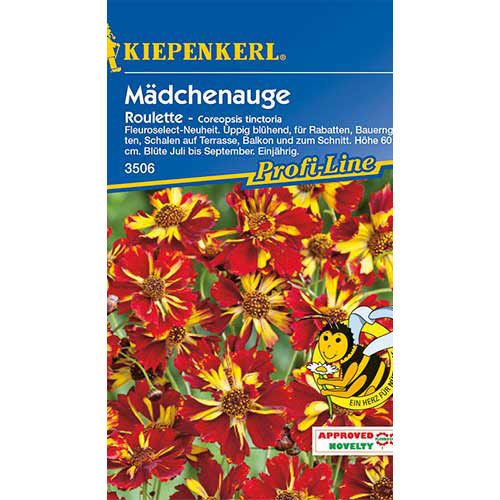 1 pac, Coreopsis Roulette Kiepenkerl - Semințe: Mod de ambalare: 1 pac