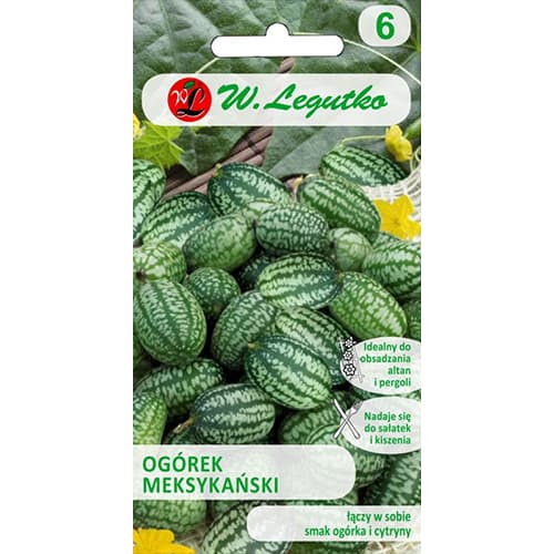 1 pac, Castraveți mexicani Legutko - Semințe: Mod de ambalare: 0.05 g