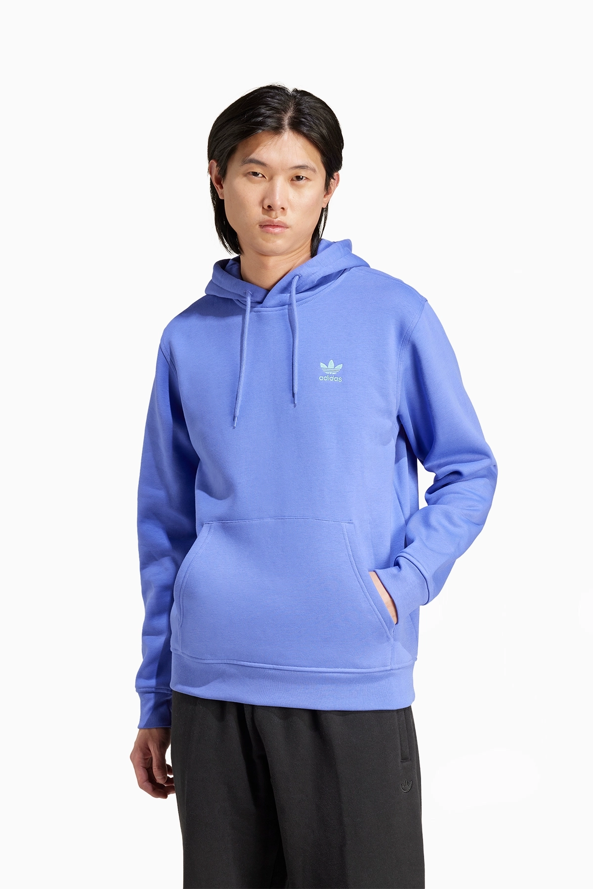 Bluza z kapturem adidas Trefoil Essentials - Niebieski