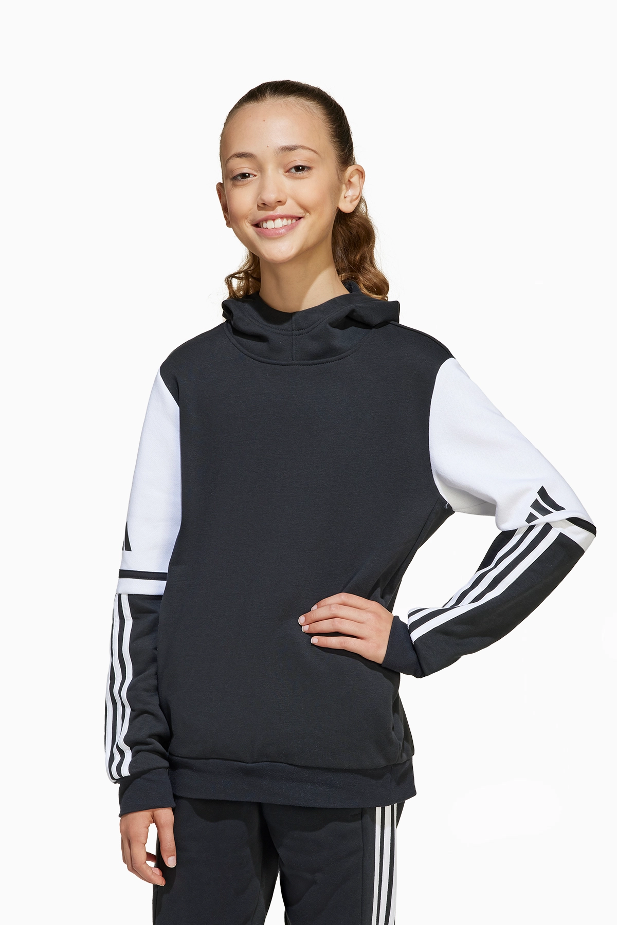 Bluza z kapturem adidas Squadra 25 Sweat Junior - Czarny