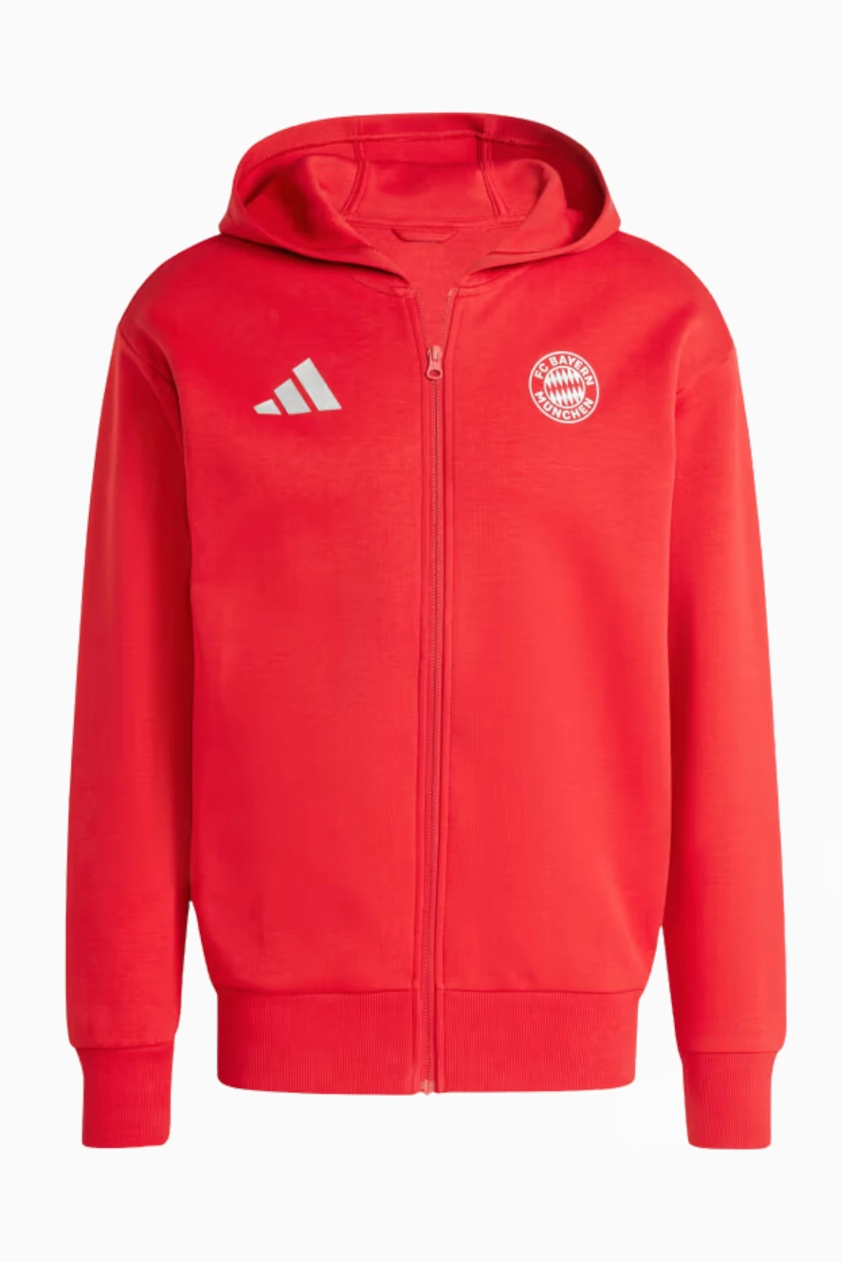 Bluza z kapturem adidas FC Bayern 24/25 Anthem - Czerwony