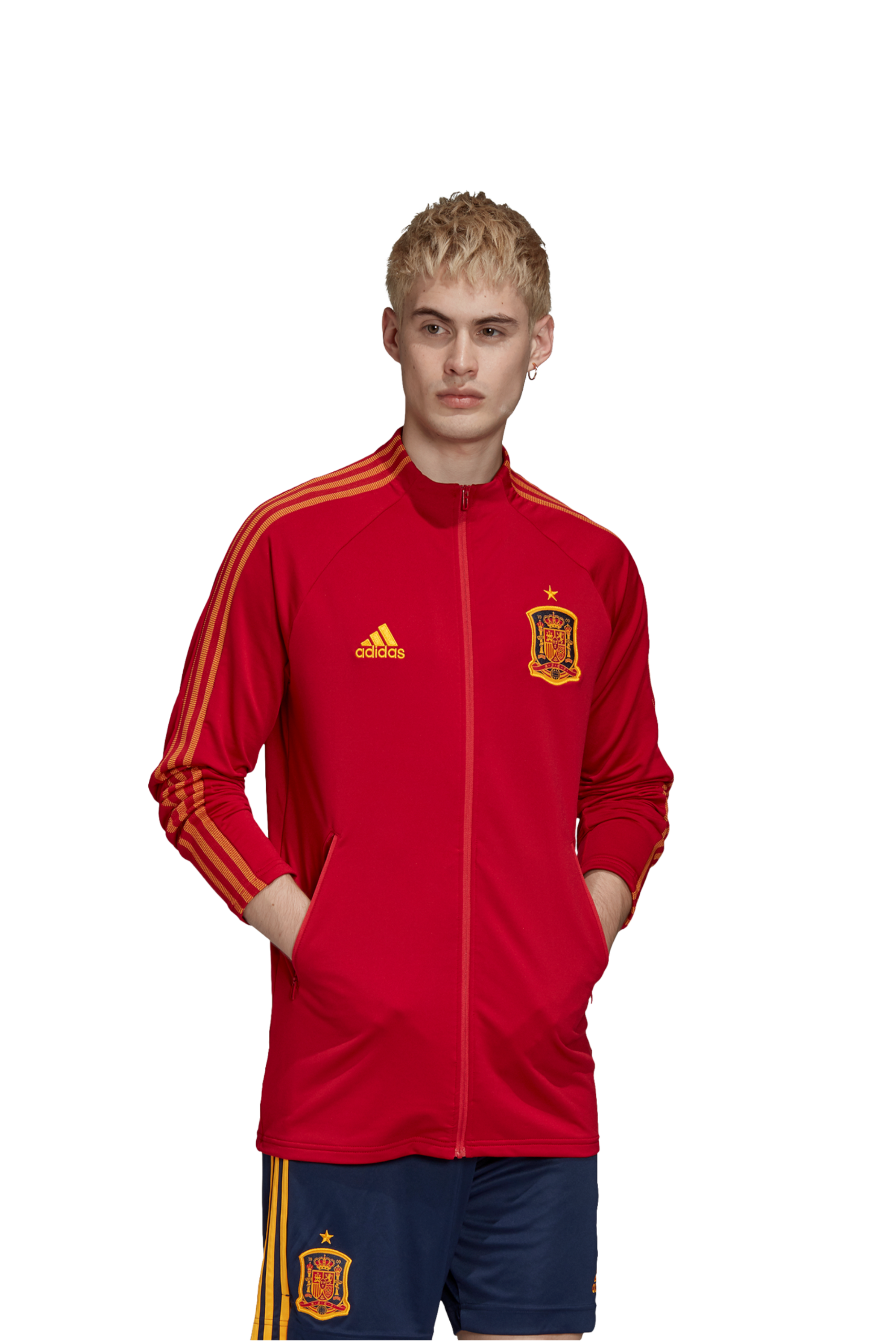 Bluza Reprezentacji Hiszpanii adidas Anthem - Czerwony