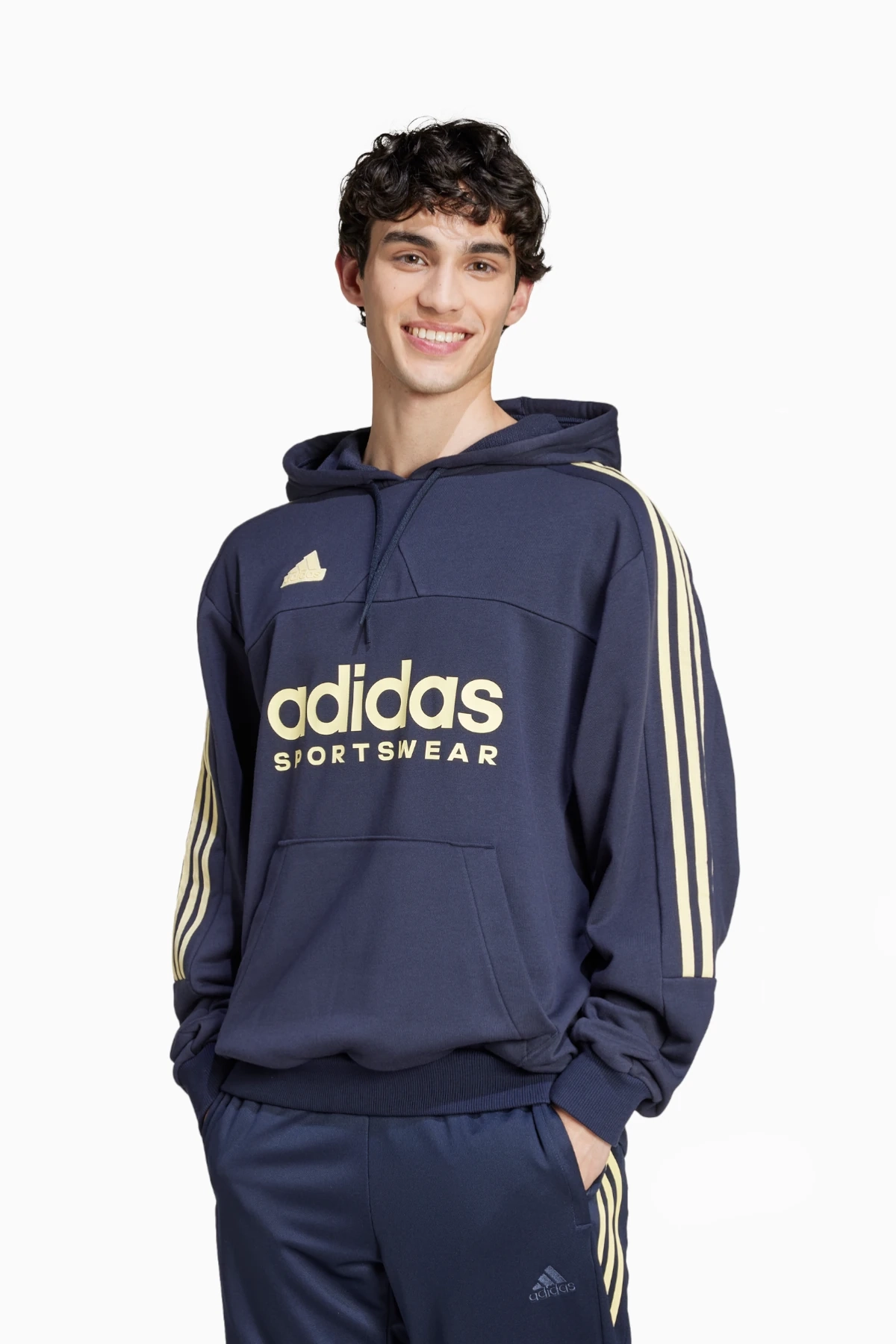 Bluza z kapturem adidas House of Tiro French Terry - Granatowy