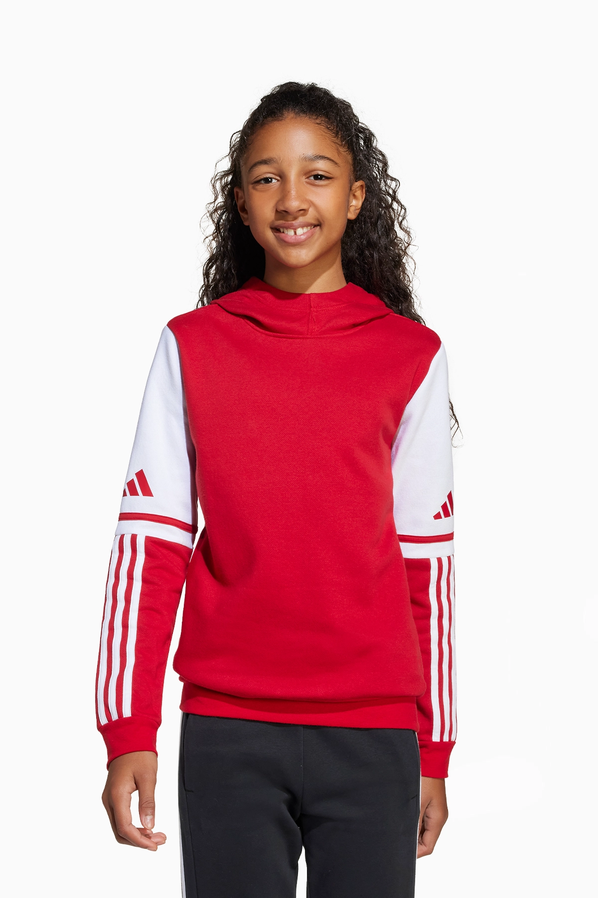 Bluza z kapturem adidas Squadra 25 Sweat Junior - Czerwony