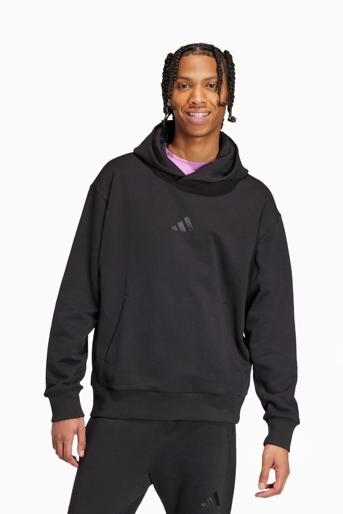 Bluza z kapturem adidas All SZN French Terry - Czarny