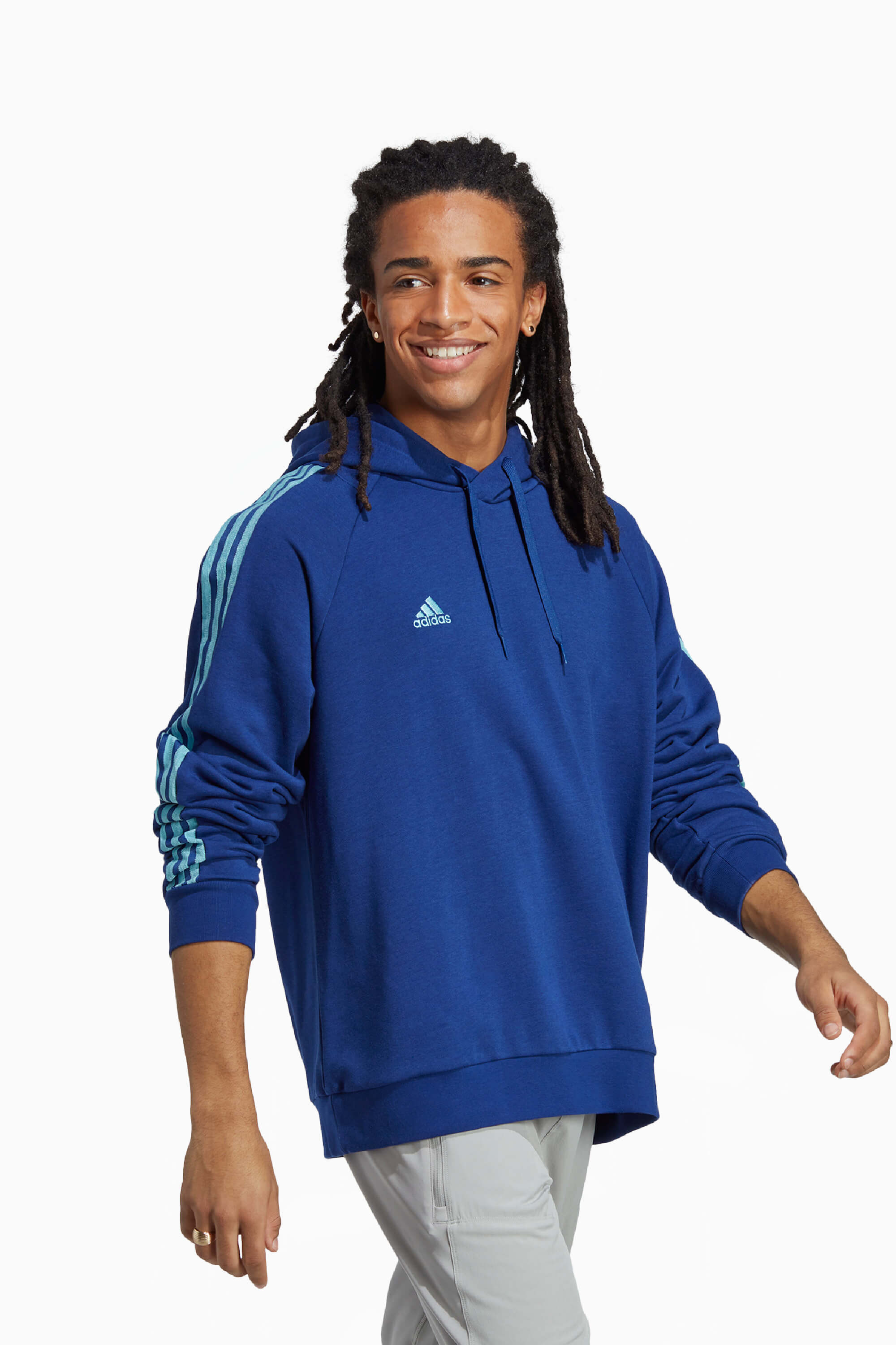 Bluza z kapturem adidas Tiro UniteFit - Niebieski