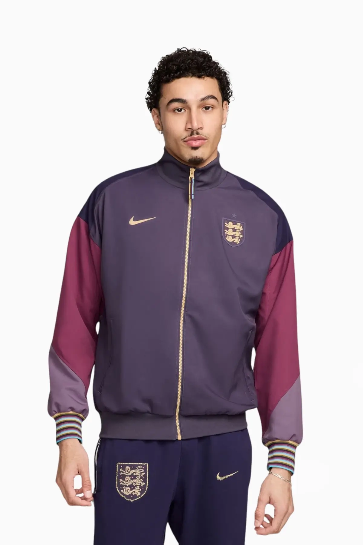 Bluza Reprezentacji Anglii Nike 2024 Anthem - Fioletowy