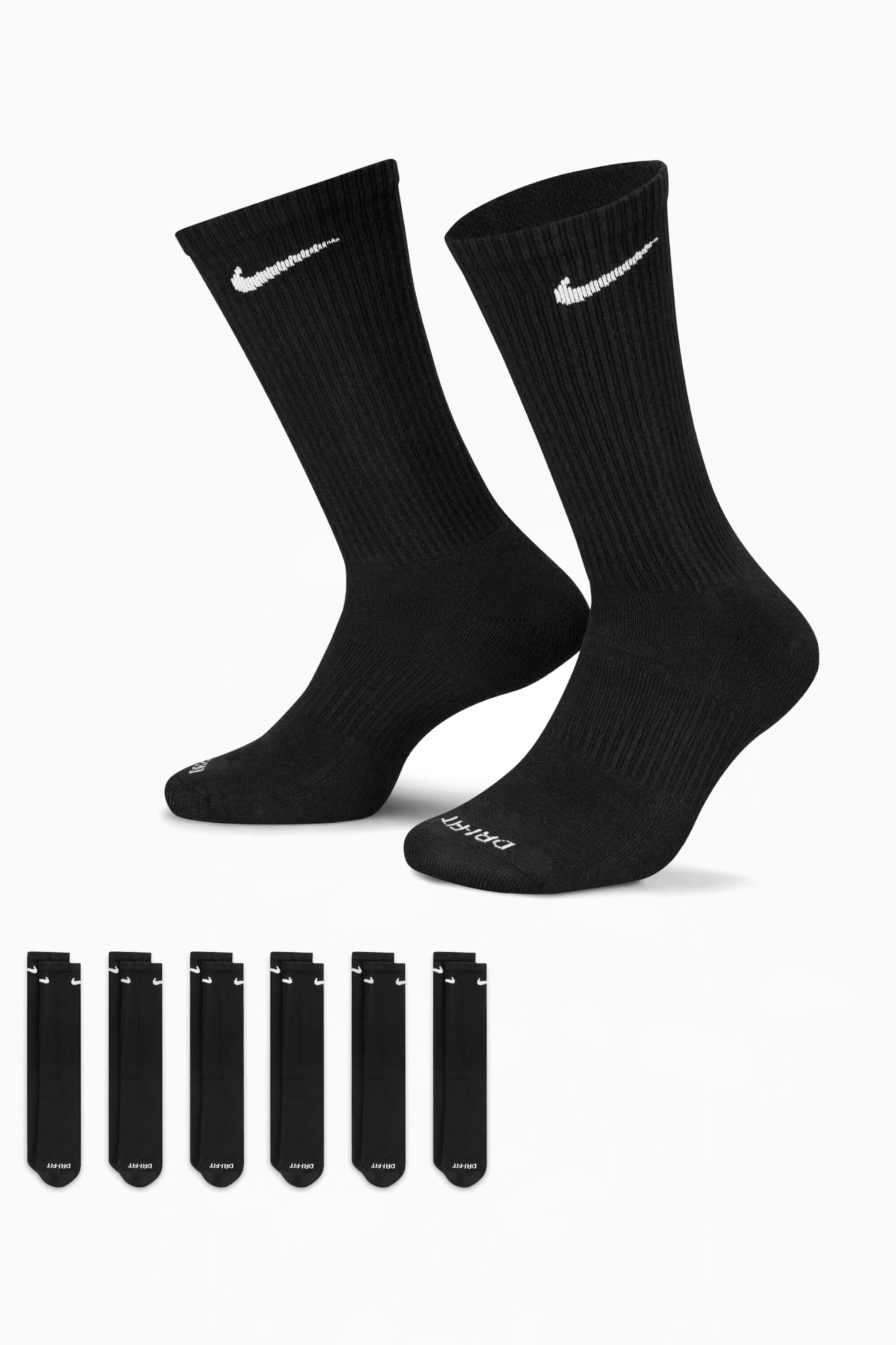 Skarpety Nike Everyday Plus Cushioned 6-pack - Czarny