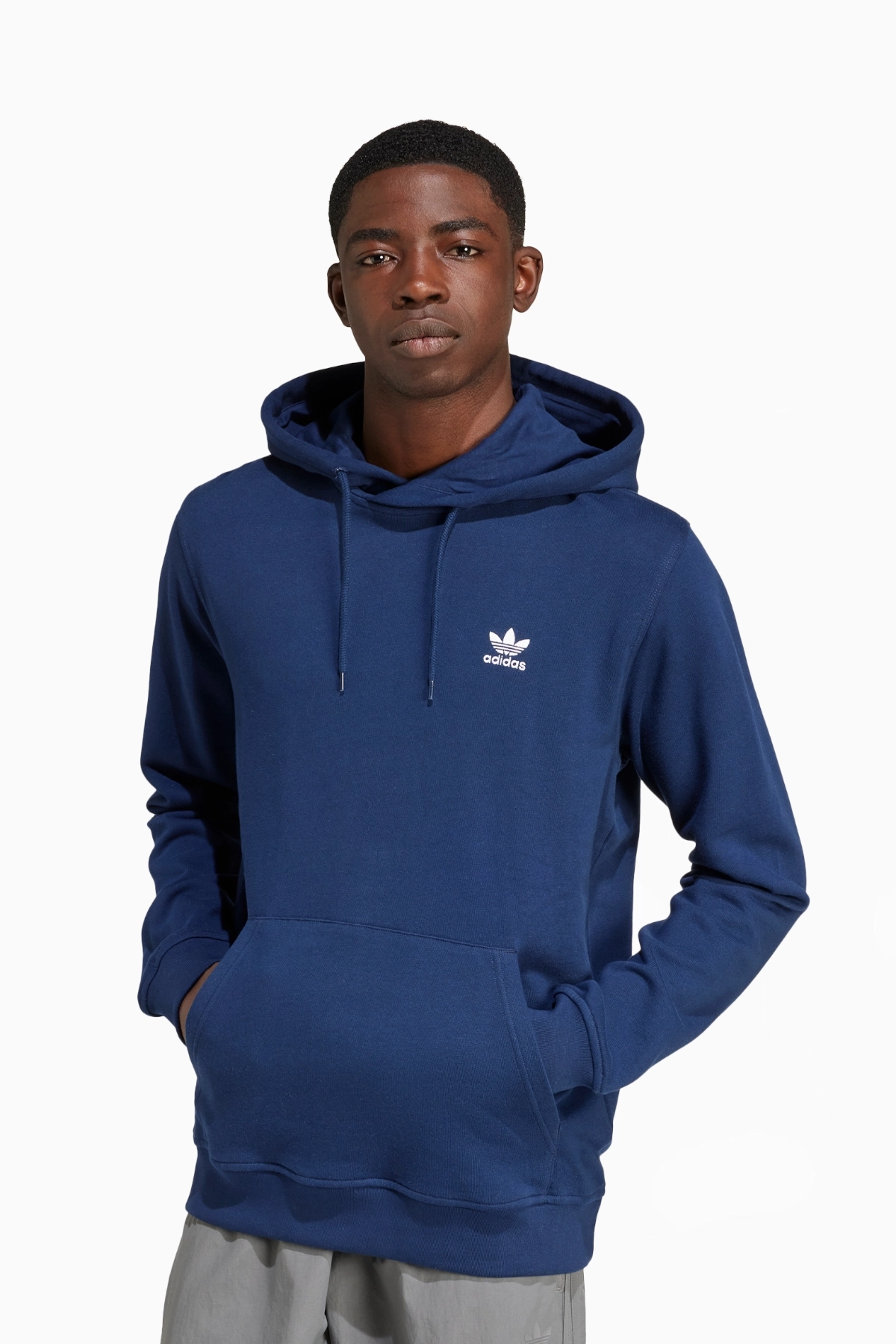 Bluza z kapturem adidas Trefoil Essentials - Granatowy