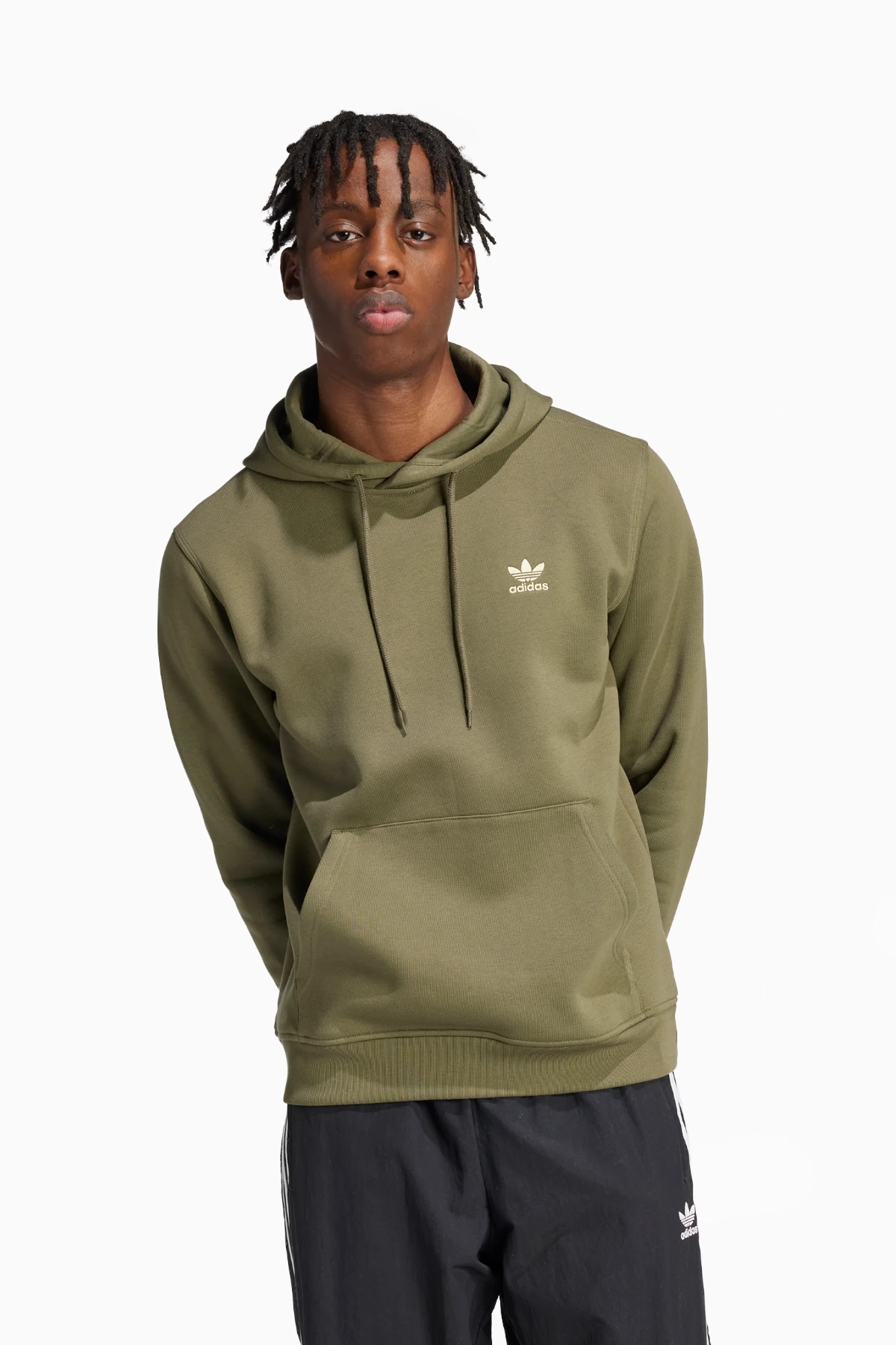 Bluza z kapturem adidas Trefoil Essentials - Zielony