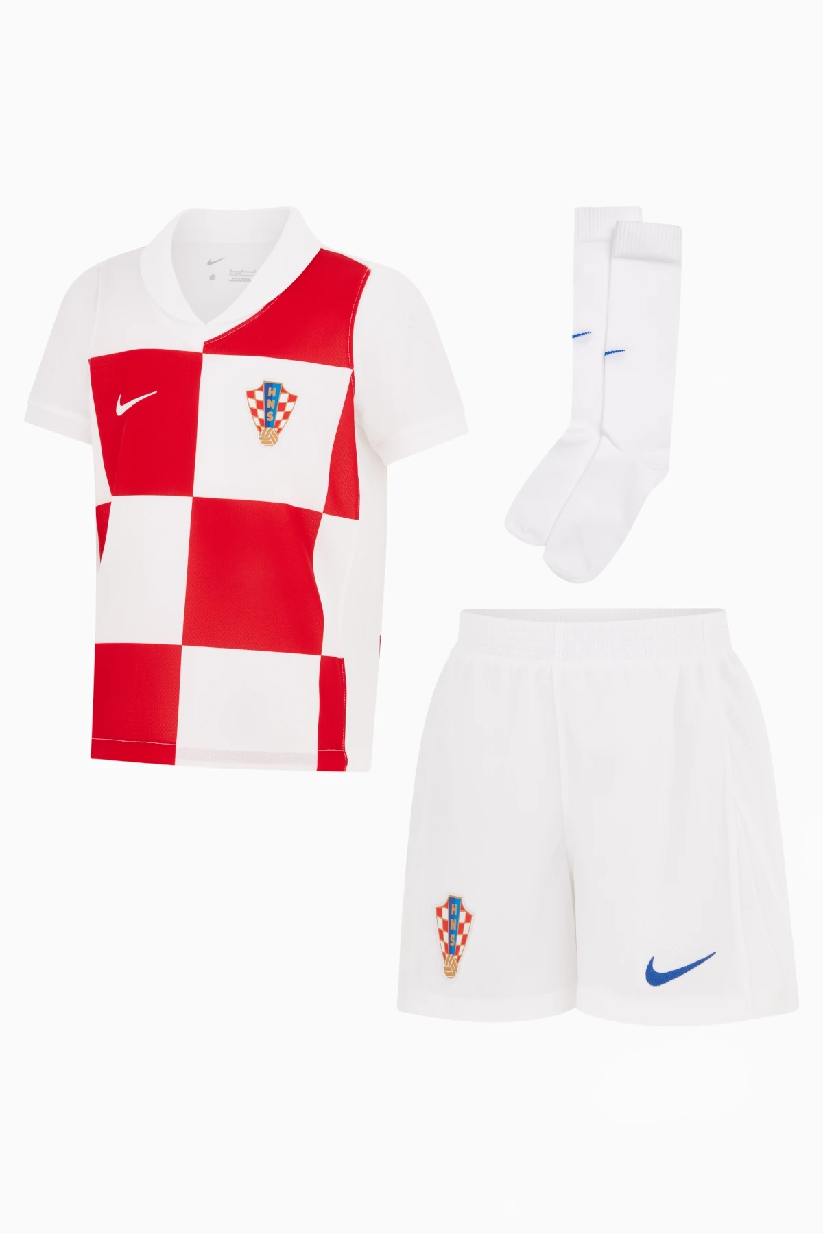 Komplet Reprezentacji Chorwacji Nike 2024 Domowy Stadium Małe Dzieci