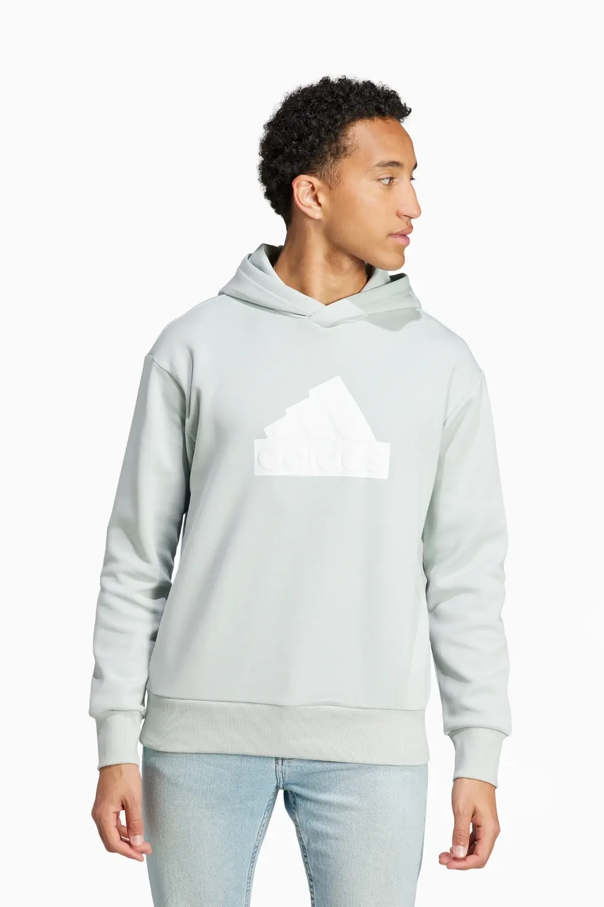 Bluza z kapturem adidas Future Icons Badge of Sport - Szary