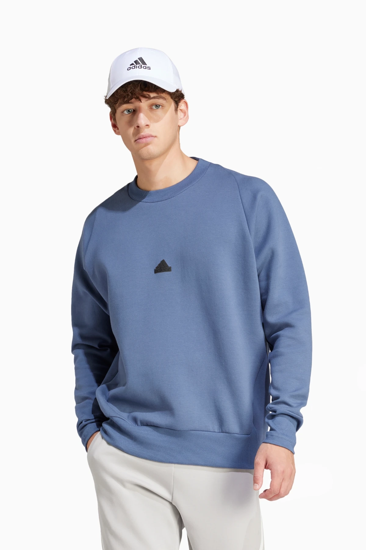 Bluza adidas Z.N.E. Premium Crew - Niebieski