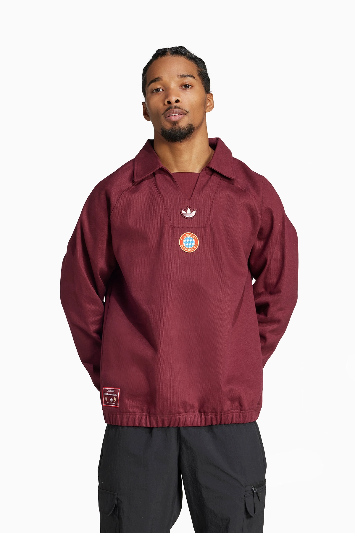 Bluza adidas FC Bayern Terrace Icons - Bordowy