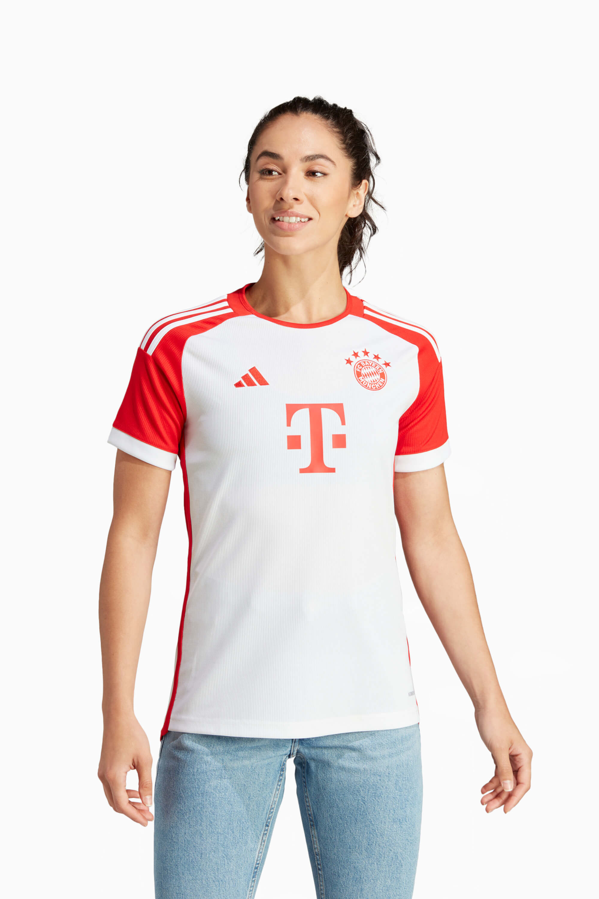Koszulka adidas FC Bayern 23/24 Domowa Replica Damska - Biały