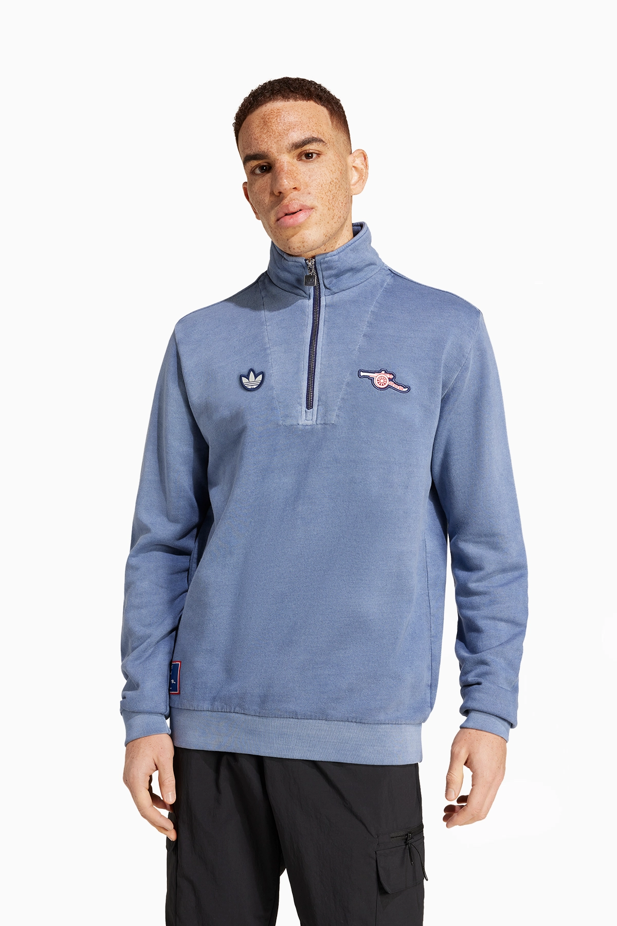 Bluza adidas Arsenal FC 24/25 Terrace Icons Half-Zip - Niebieski