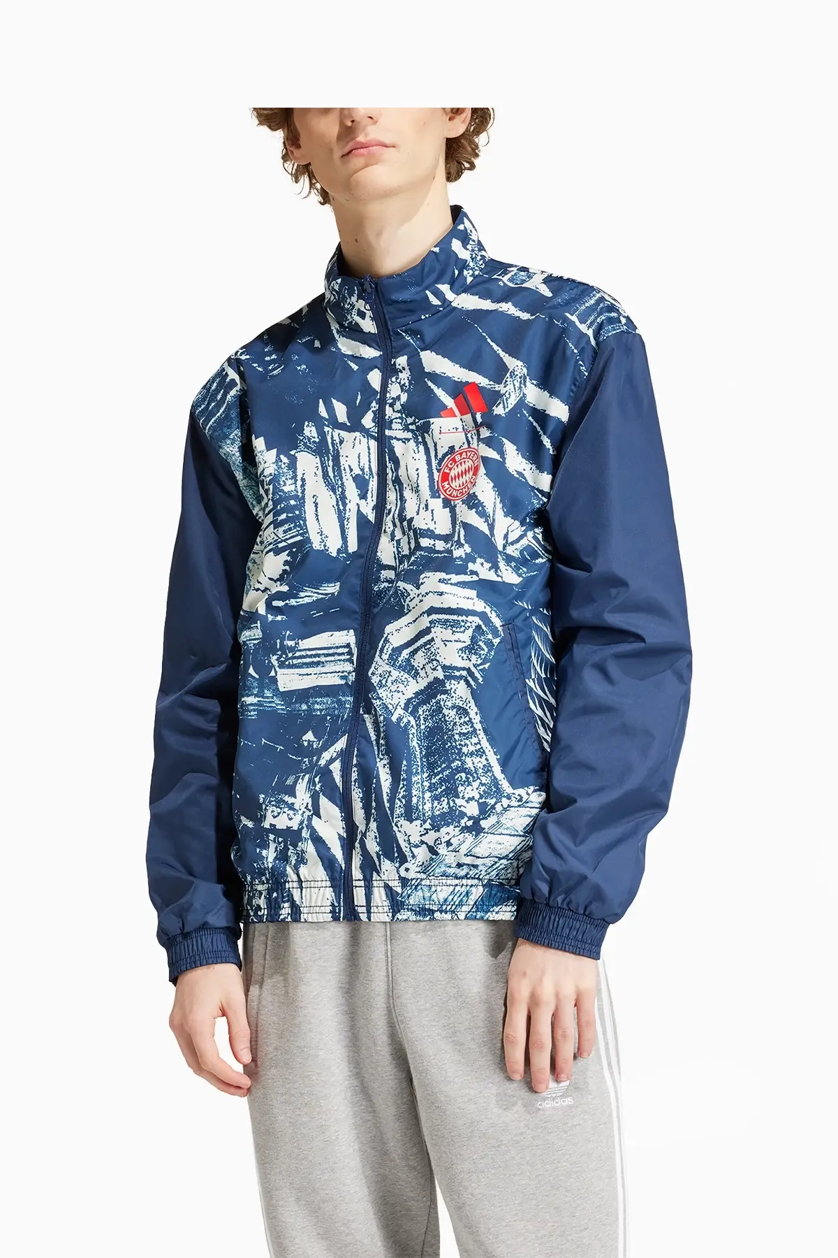 Bluza adidas FC Bayern 23/24 Anthem - Granatowy