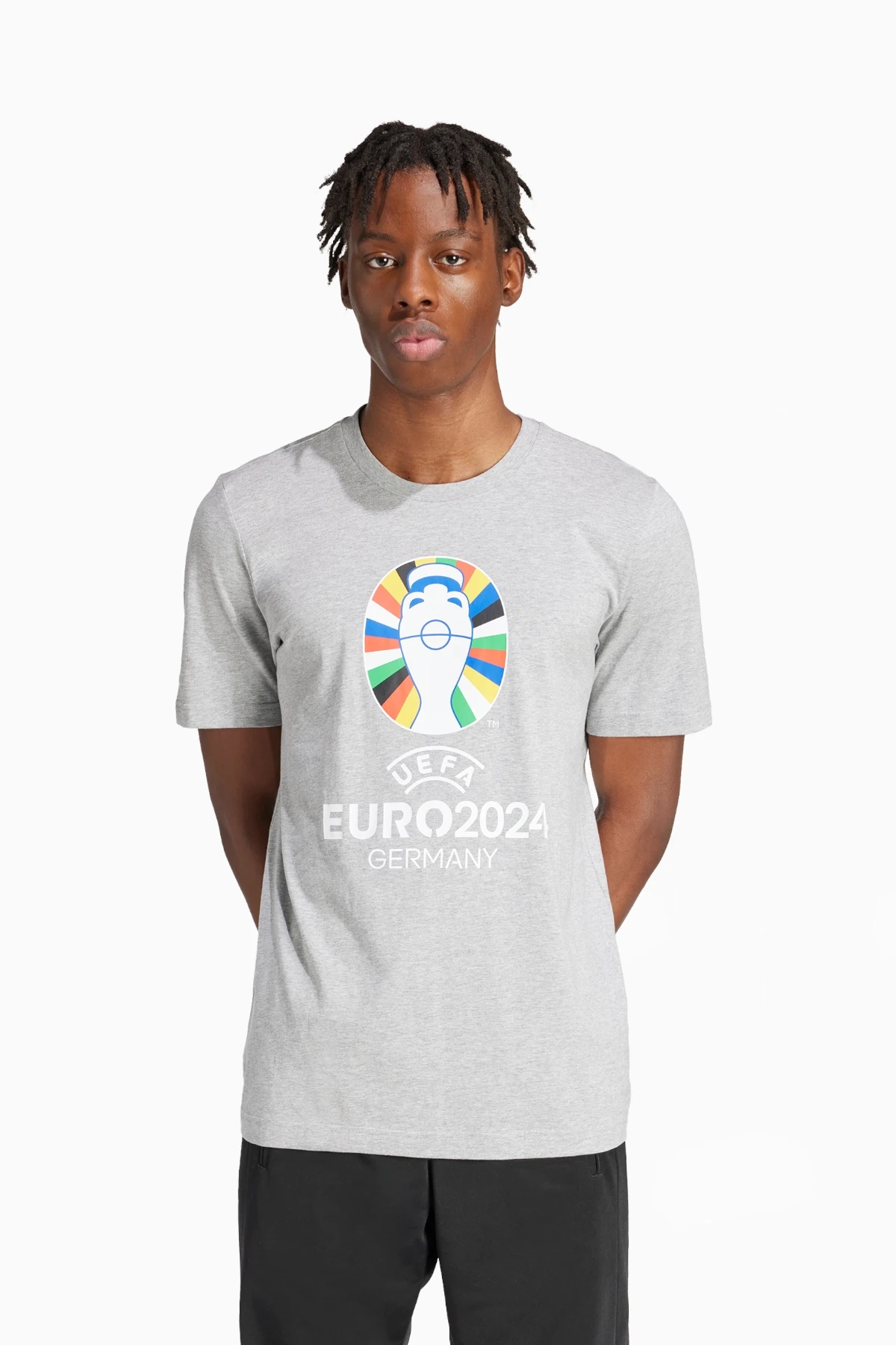 Koszulka adidas Euro 2024 Tee - Szary