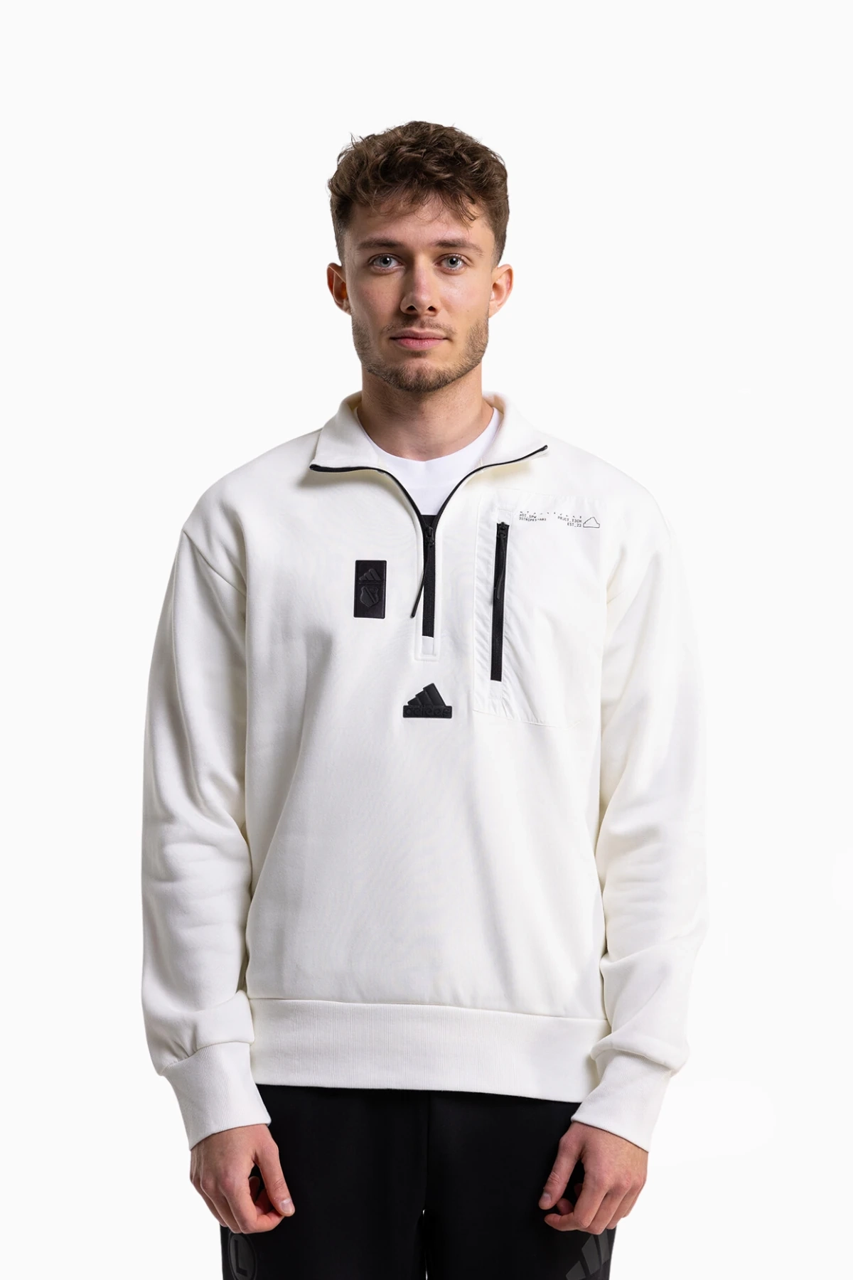 Bluza adidas Legia Warszawa 24/25 Escape Fleece Half-Zip - Biały