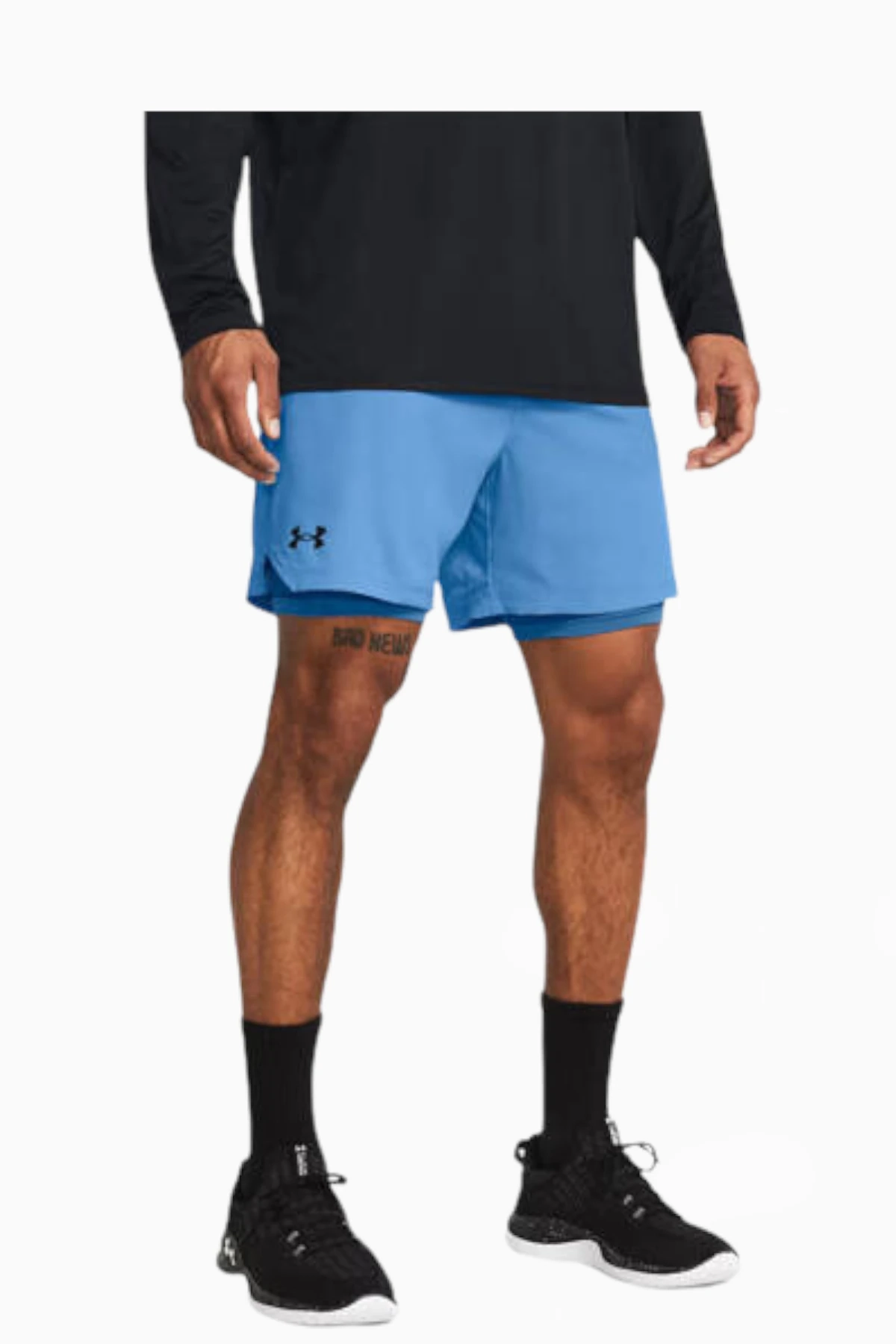 Spodenki Under Armour Vanish Woven 2in1 - Błękitny