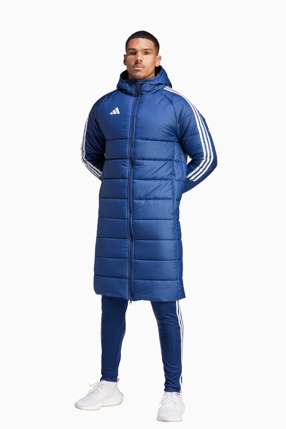 Kurtka adidas Tiro 24 Long Coat - Granatowy