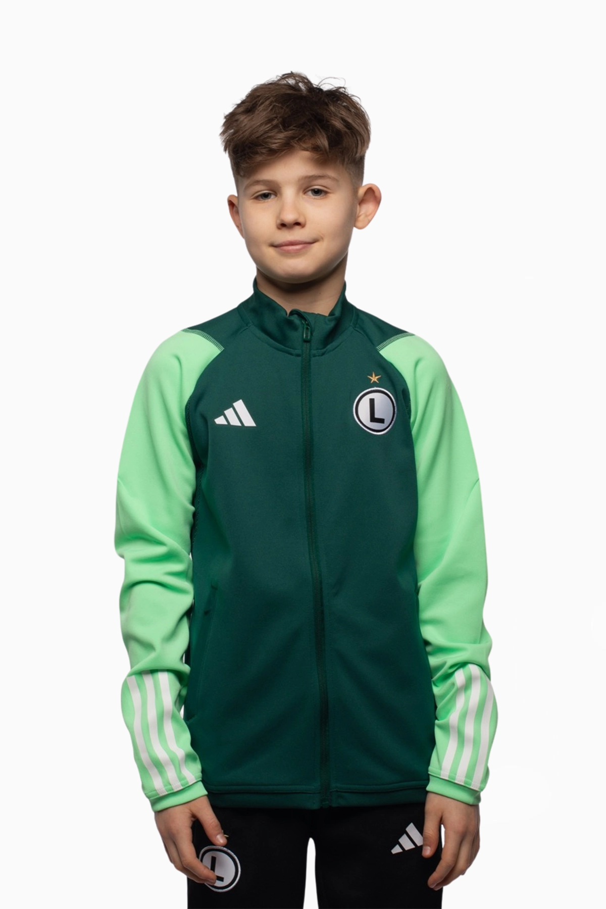 Bluza adidas Legia Warszawa 24/25 Competition Training Junior - Zielony
