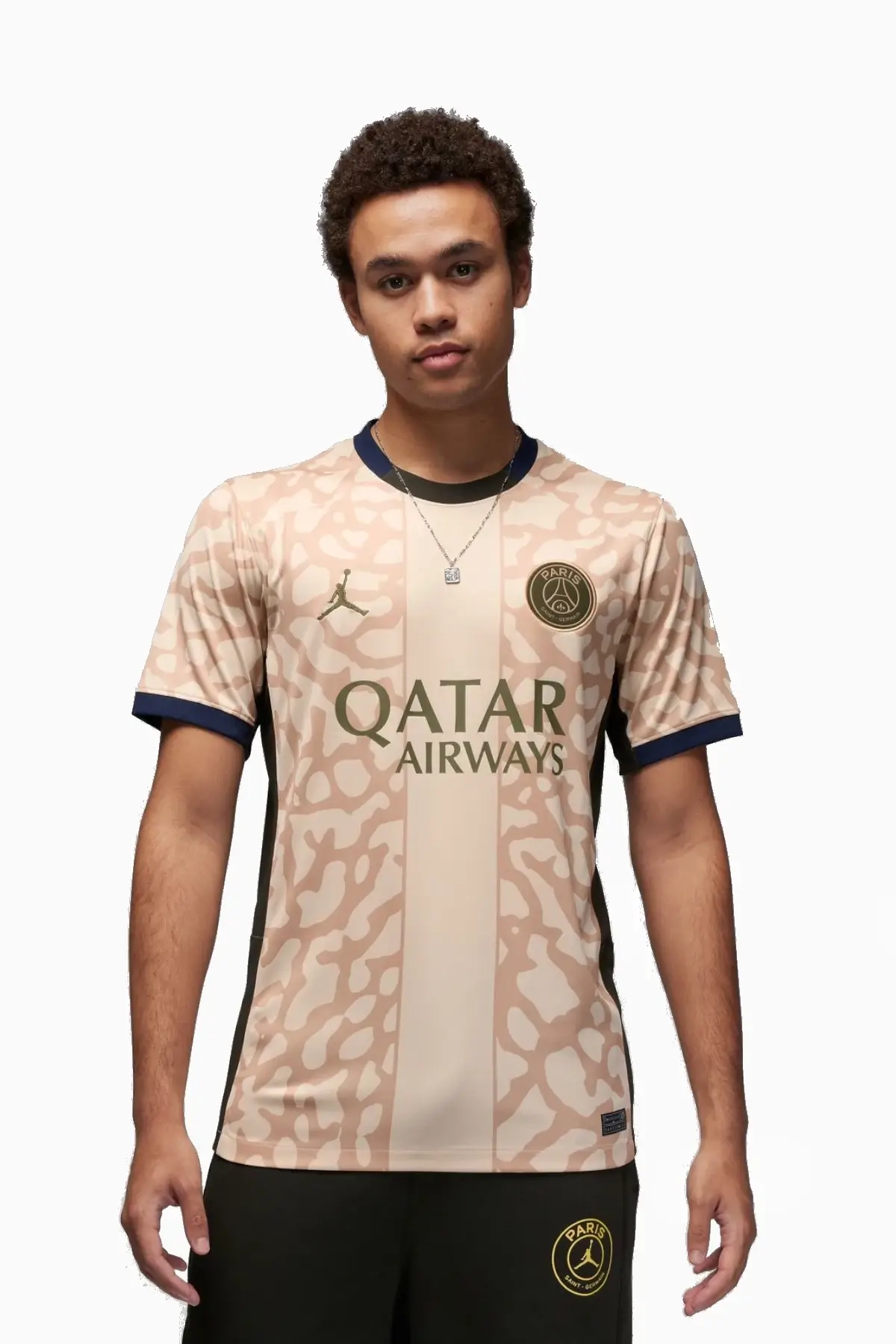 Koszulka Nike PSG x Jordan 23/24 Czwarta Stadium - Beżowy