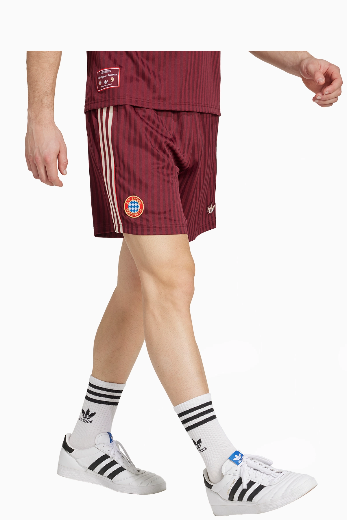 Spodenki adidas FC Bayern 24/25 Terrace Icons - Bordowy