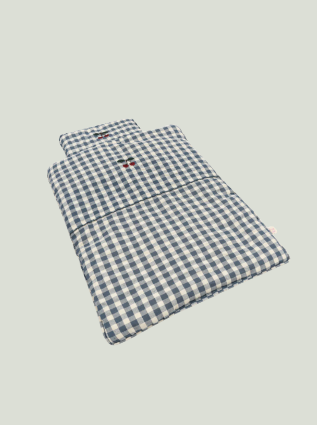 Pościel dla lalki DOLL BEDDING BLUE CHECK Konges Sløjd