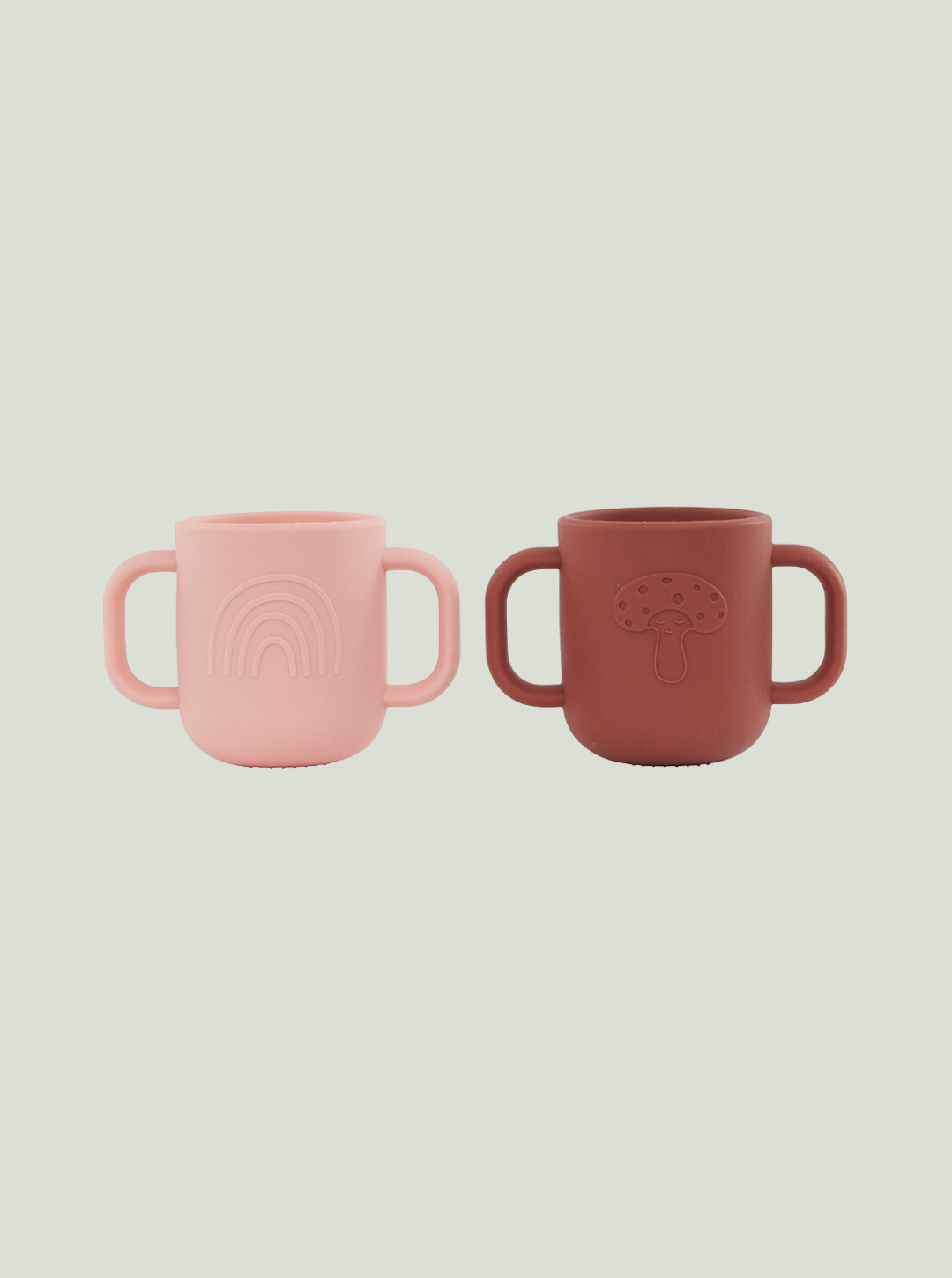 Kubek Kappu Cup Dusty Coral / Nutmeg OYOY - zestaw 2 sztuk