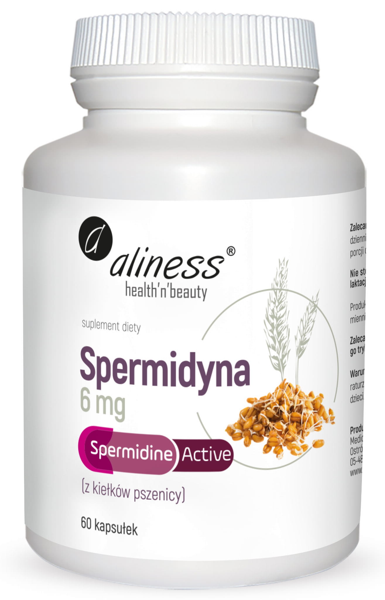 Spermidyna Active 6mg 60kaps. VEGE Aliness