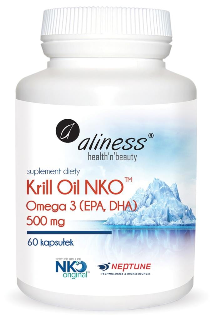 Krill Oil NKO Omega 3 z Astak. ALINESS 60kaps.