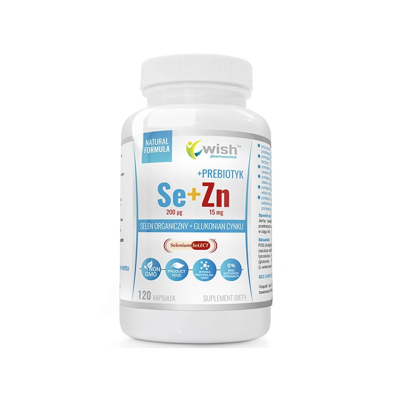 SELEN-200 CYNK-15 PREBIOTYK 120kaps. Wish