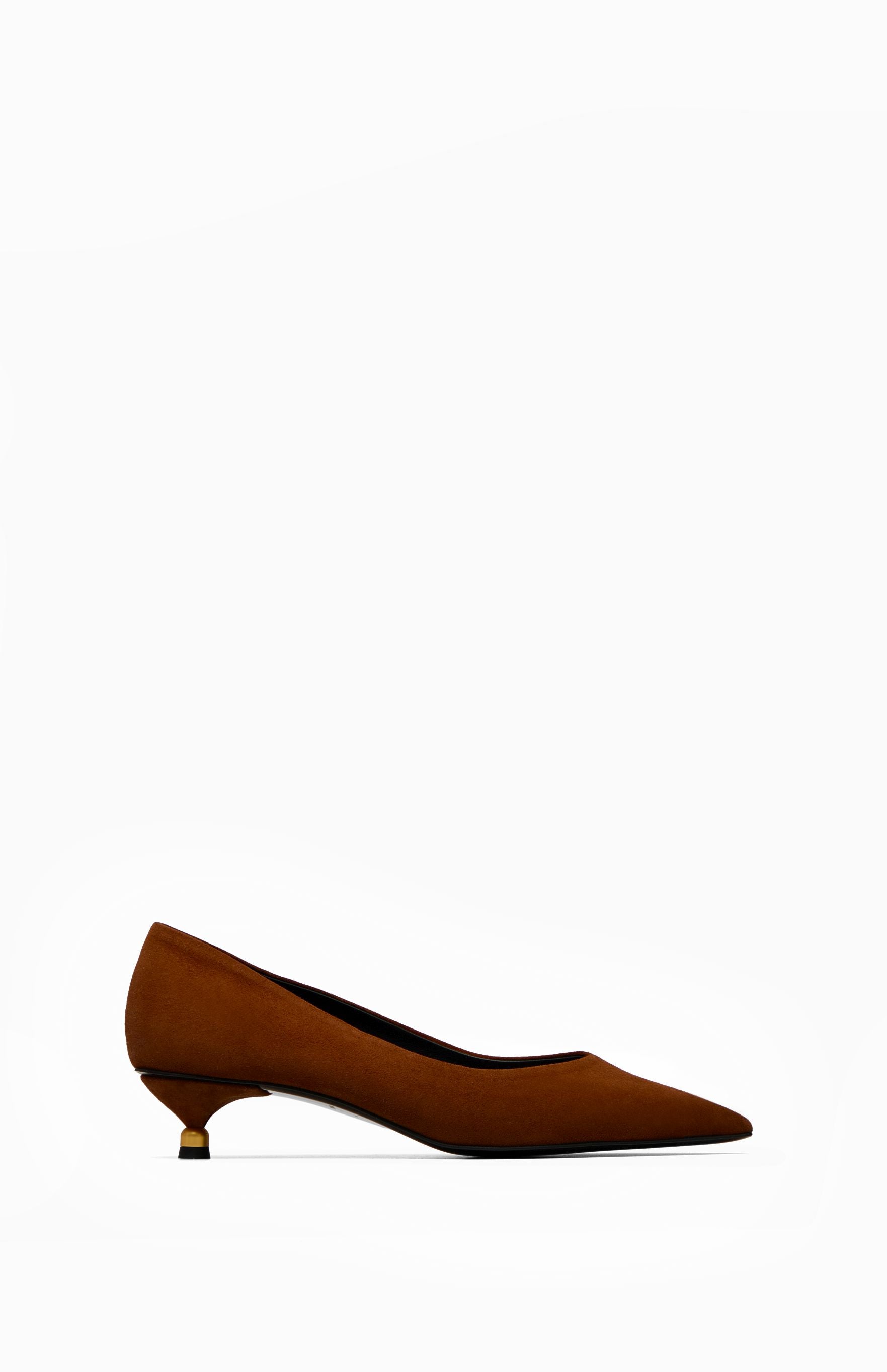 Eleganckie czółenka DIANA WARM WALNUT 36 - Vanda Novak