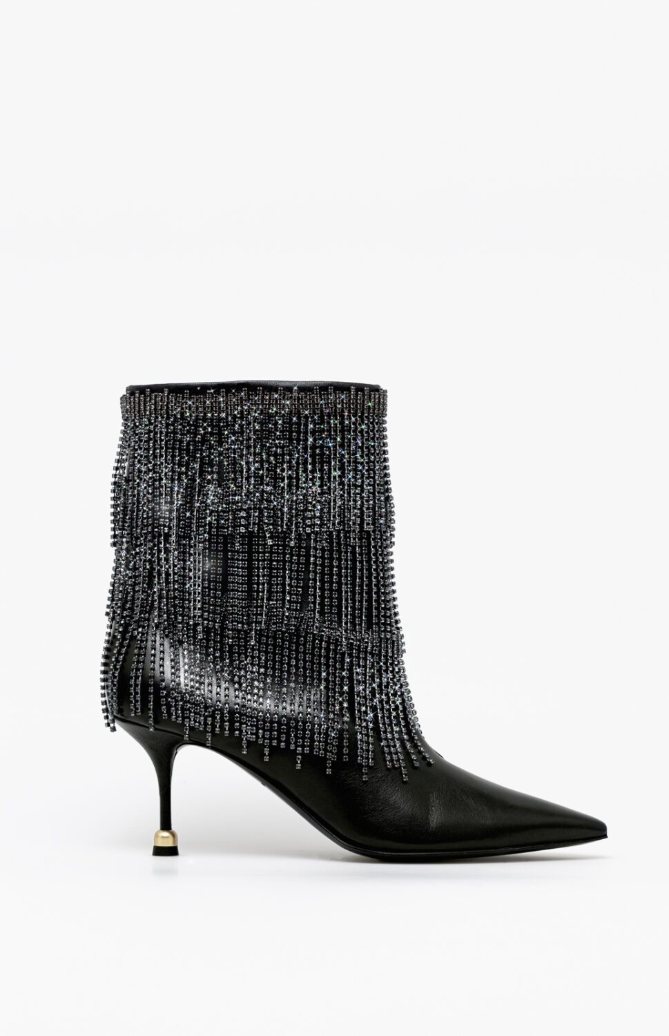 Skórzane botki damskie ELENA BLACK GLAM 40 - Vanda Novak