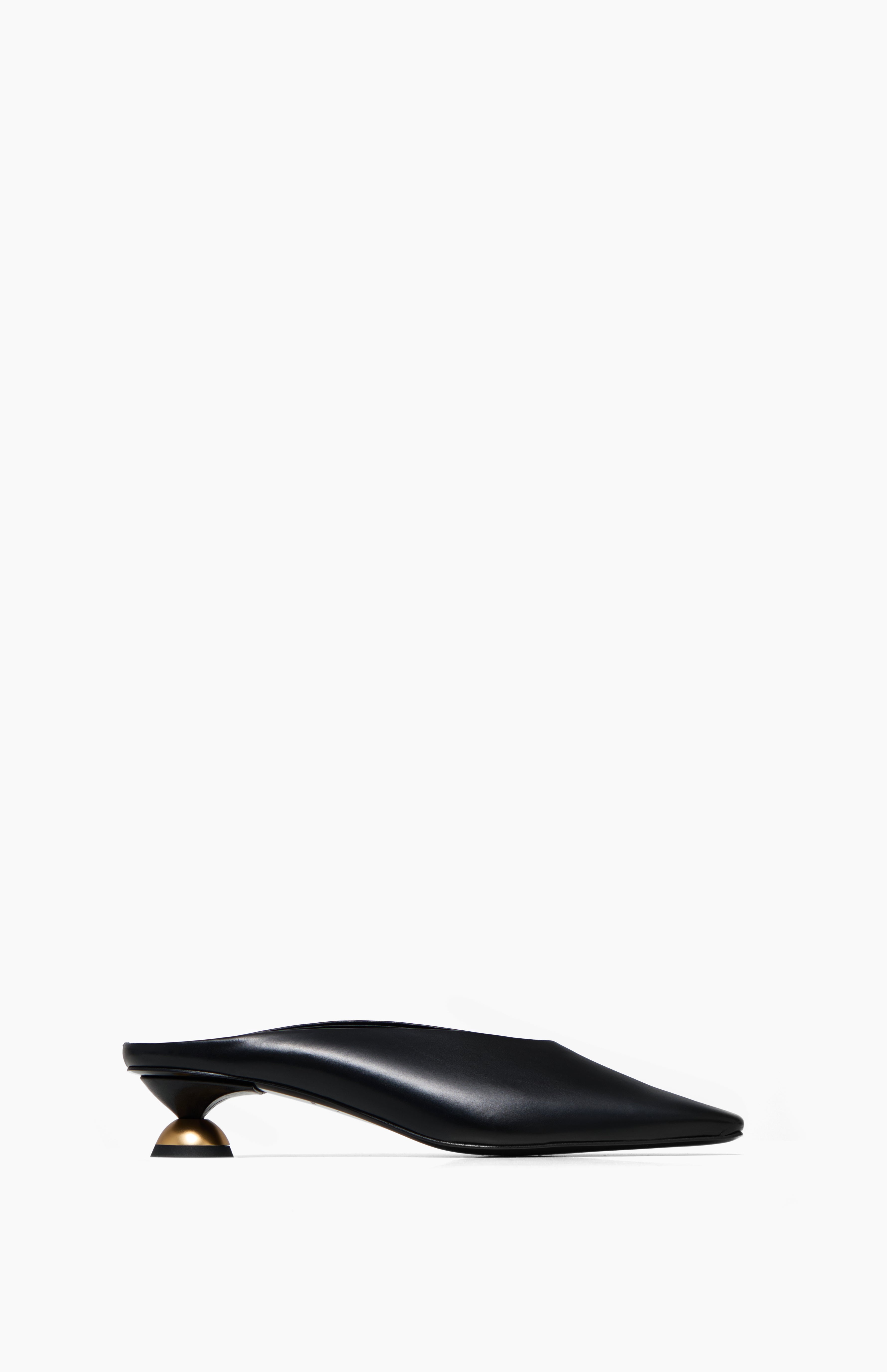 Klapki na obcasie TRACY DEEP BLACK 38 - Vanda Novak