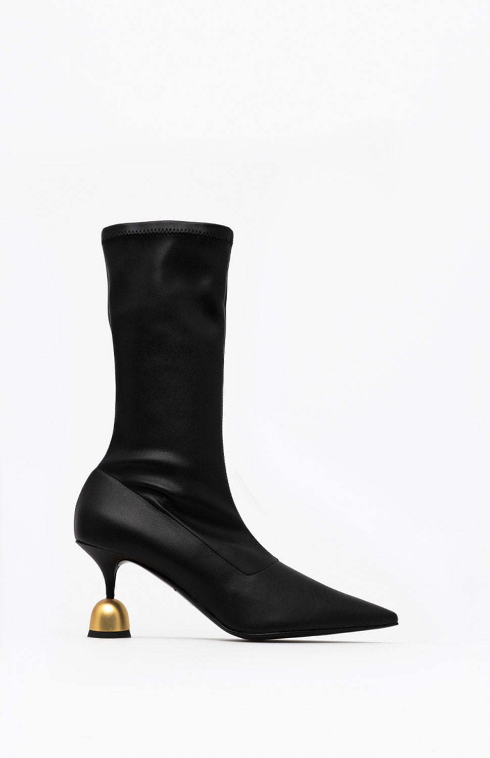 Skórzane botki damskie HERA DEEP BLACK 40 - Vanda Novak