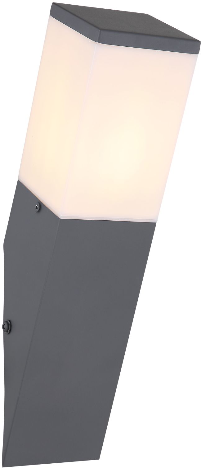 Globo Lighting Herri kinkiet zewnętrzny 1x15W antracyt/opal 31730