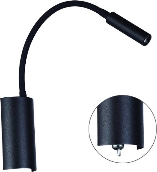 Orlicki Design Nuto Nero kinkiet 1x3W czarny OR81718