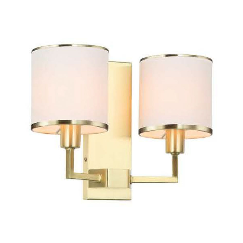Orlicki Design Casa Old Gold Parette kinkiet 2x12W złoto satynowe/kremowa biel OR81503 - Wysyłka w 24h