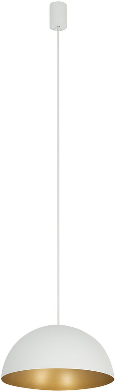 Nowodvorski Lighting Hemisphere Super S lampa wisząca 1x12W biały/złoty satynowy 10701