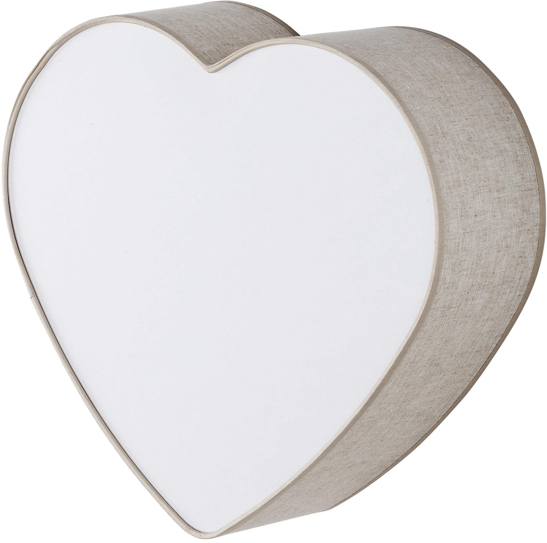 TK Lighting Heart lampa podsufitowa 2x15W biały/beżowy 757