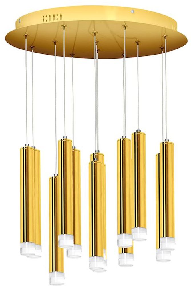 Milagro Goldie lampa wisząca 12x1W złota ML5716