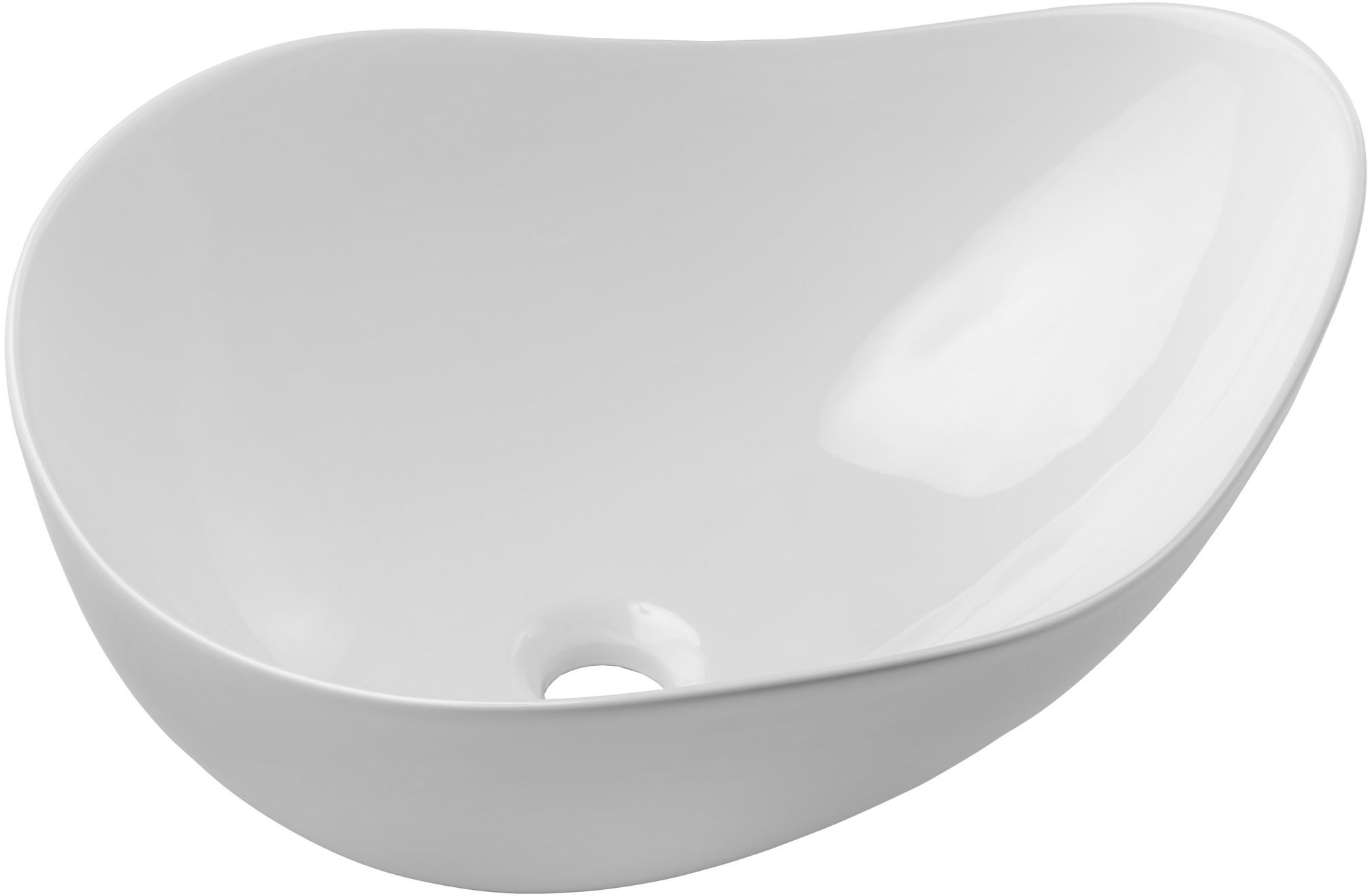 Comad umywalka 51x39 cm nieregularna nablatowa biała CLOUD FREE WHITE ( E-6588 )