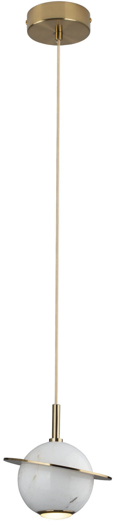 MaxLight Uranos lampa wisząca 1x5W LED biały/złoty P0413