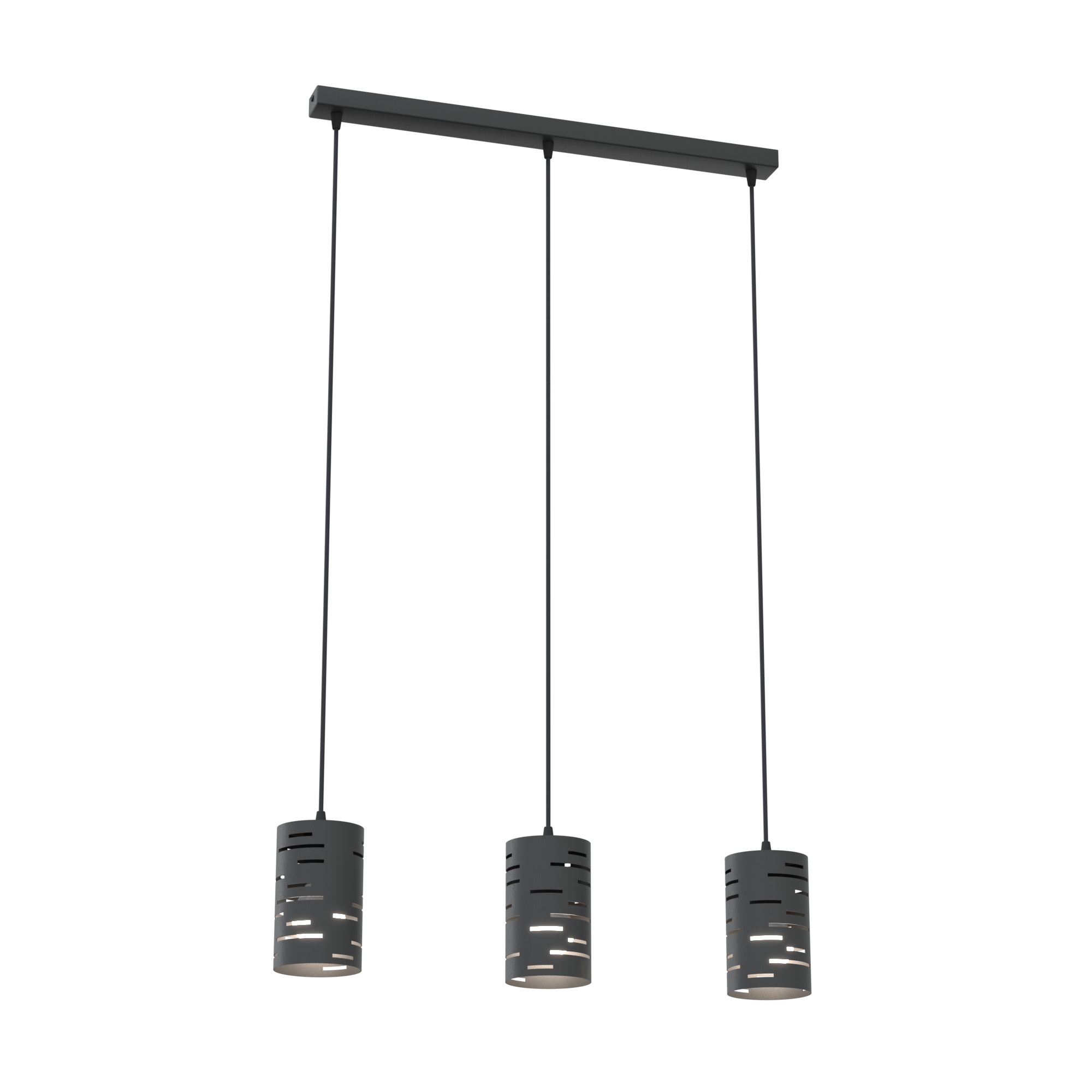 Emibig Tank lampa wisząca 3x15 W czarna 1431/3