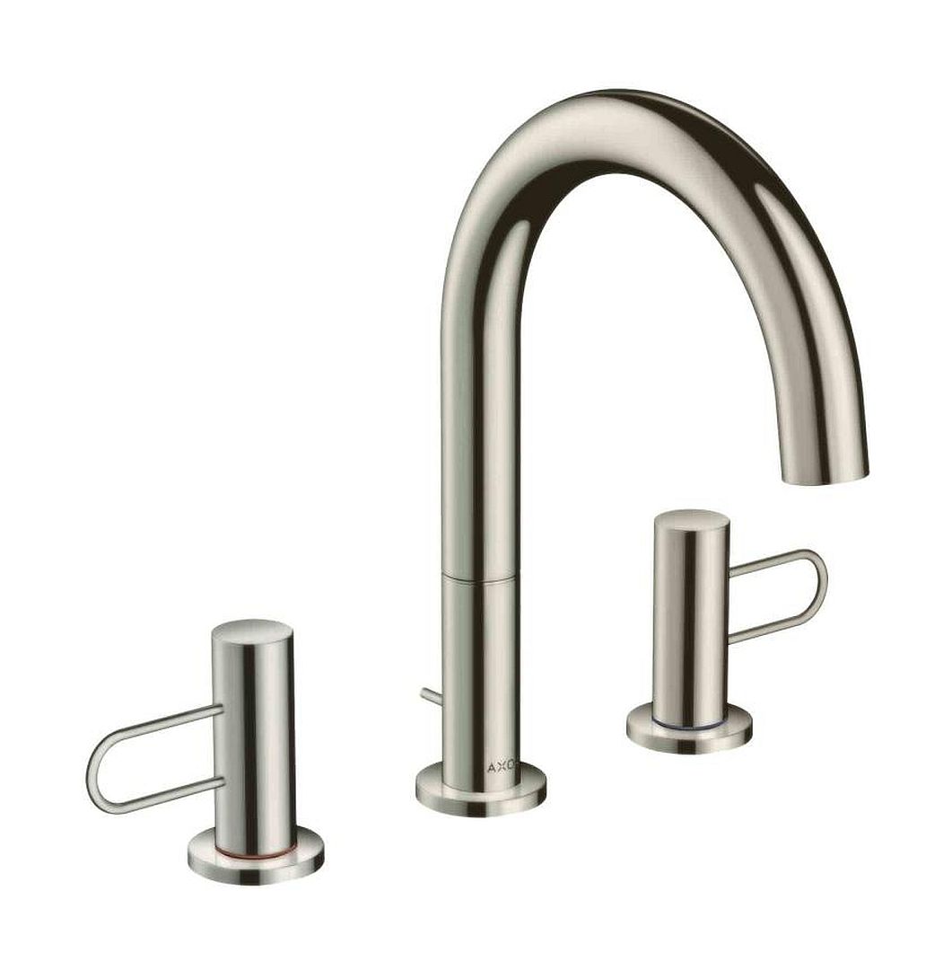 Axor Uno 200 bateria umywalkowa stojąca 3-otworowa EcoSmart nikiel szczotkowany 38054820