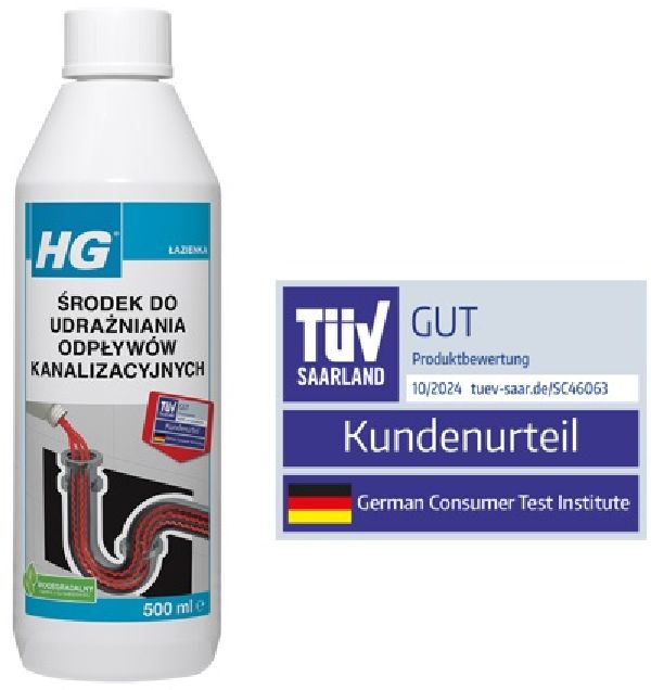 HG środek udrożniający do syfonów i rur 500 ml 139050129 - Wysyłka w 24h
