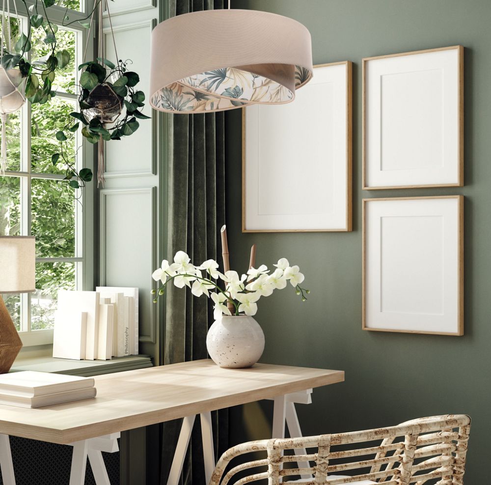 BPS Koncept Boho lampa wisząca 1x60W beżowa 060-184