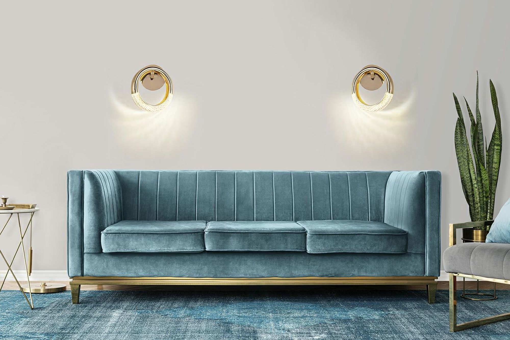 Moosee Helios kinkiet 1x8W LED złoty MSE010100320